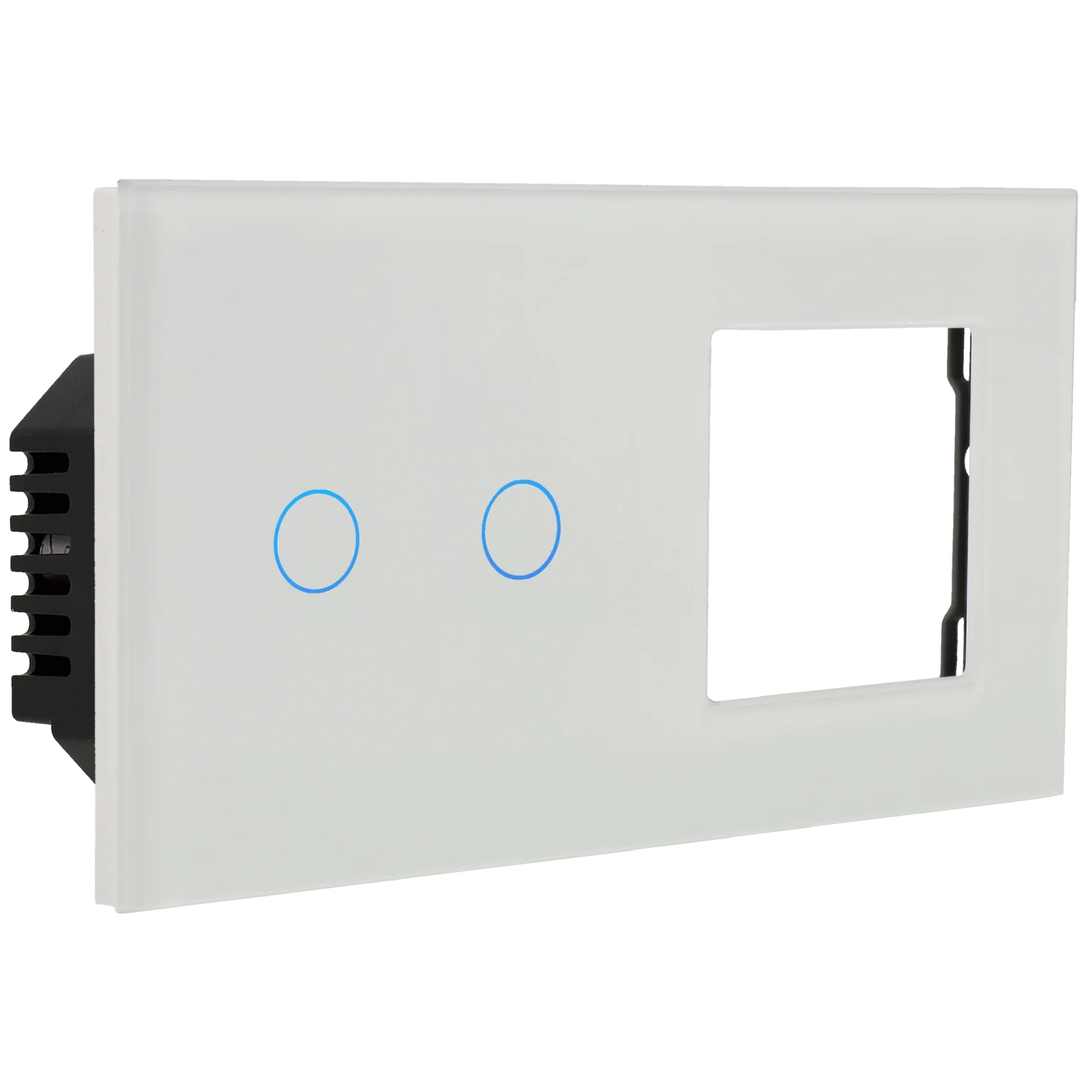 Set mit doppeltem panel und schalter